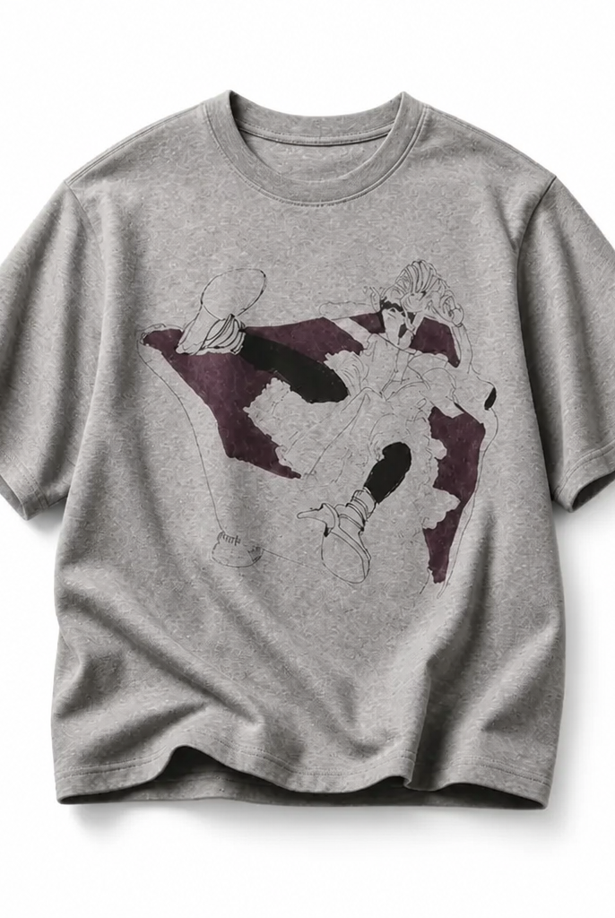 Mingstreet ASC launch still-life | JCAESAR STUDIO | Purple Sofa Print Tencel Wool T Shirt | Gray | background_redo_2026-06-21