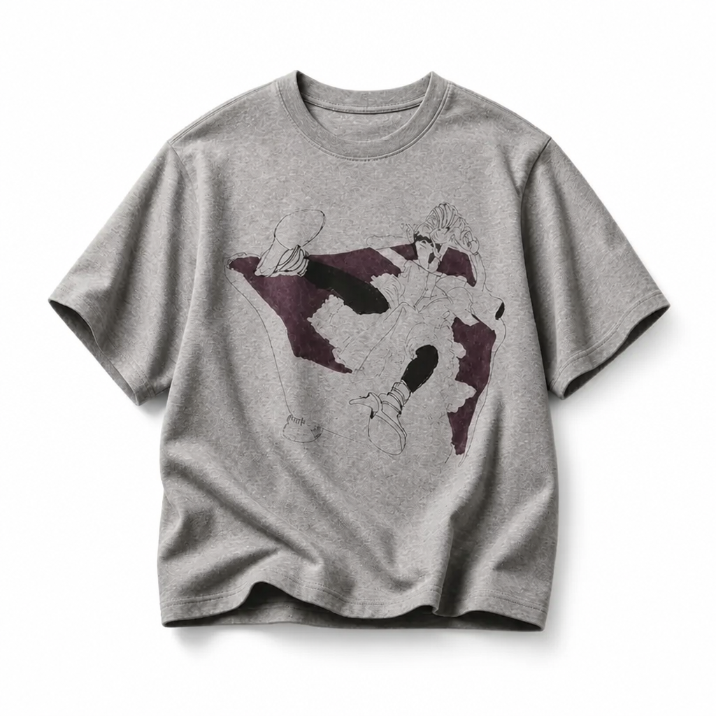Mingstreet ASC launch still-life | JCAESAR STUDIO | Purple Sofa Print Tencel Wool T Shirt | Gray | background_redo_2026-06-21