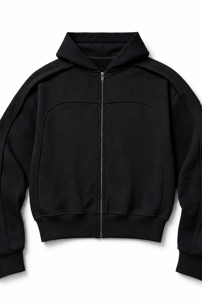 Mingstreet ASC launch still-life | JCAESAR STUDIO | Arch Panel Zip Up Hoodie | Black | background_redo_2026-06-21