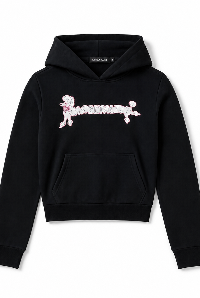 Mingstreet ASC launch still-life | RARELY ALIKE | Polka Dot Poodle Cropped Hoodie | Black | background_redo_2026-06-21