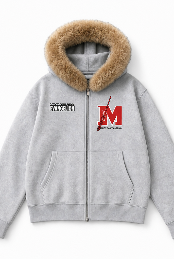 Mingstreet ASC launch still-life | MEDM | Faux Fur Trimmed Graphic Zip Hoodie | Gray | background_redo_2026-06-21