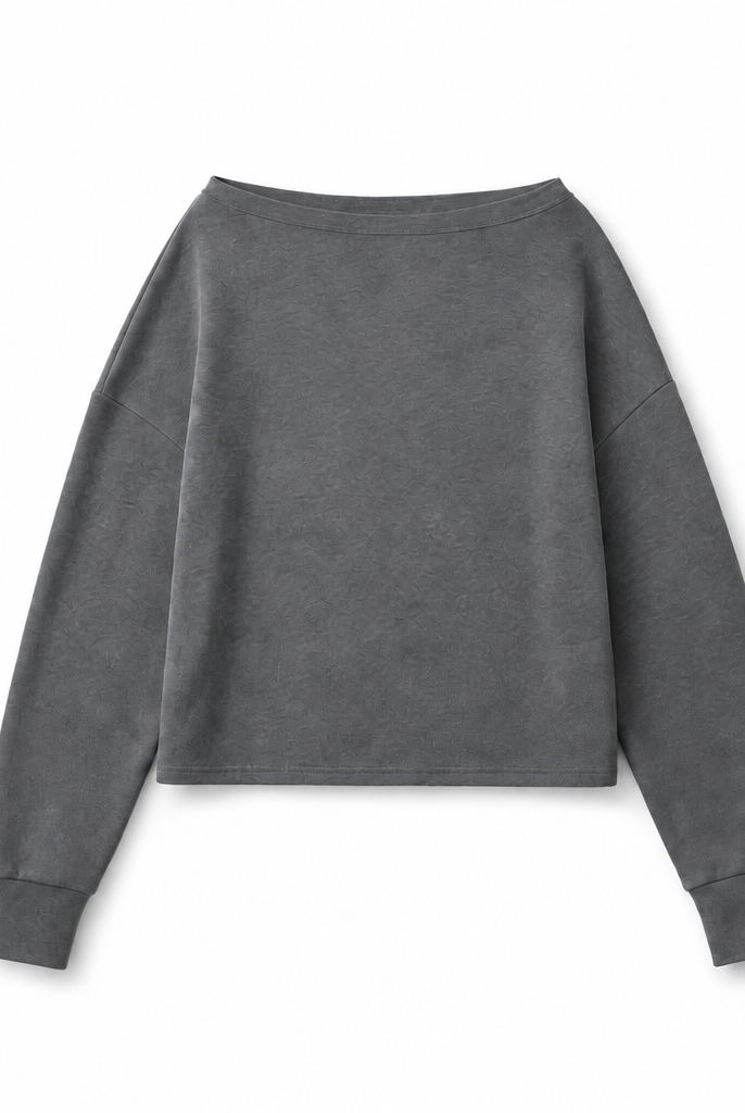 Mingstreet ASC launch still-life | FaxCopyExpress | Off Shoulder Overlay Sweatshirt | Gray | background_redo_2026-06-21