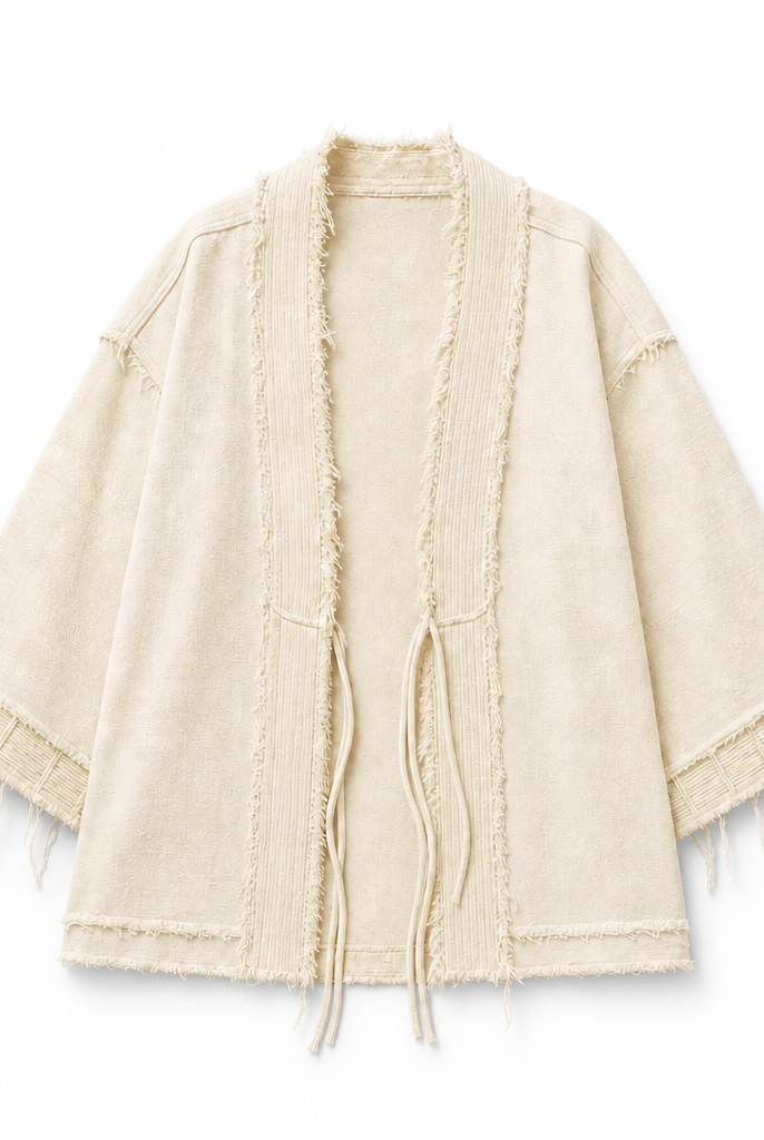Mingstreet ASC launch still-life | D5ove | Distressed Half Sleeve Kimono Cardigan | Cream | background_redo_2026-06-21
