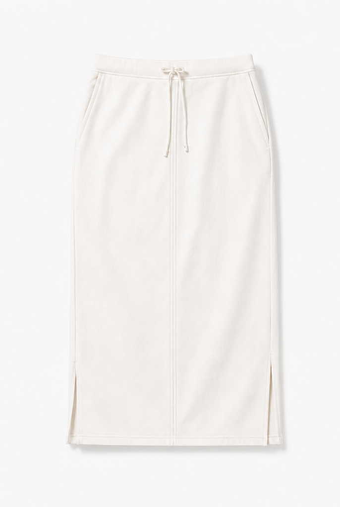 Mingstreet ASC launch still-life | RARELY ALIKE | Cotton Side Slit Midi Skirt | White | background_redo_2026-06-21