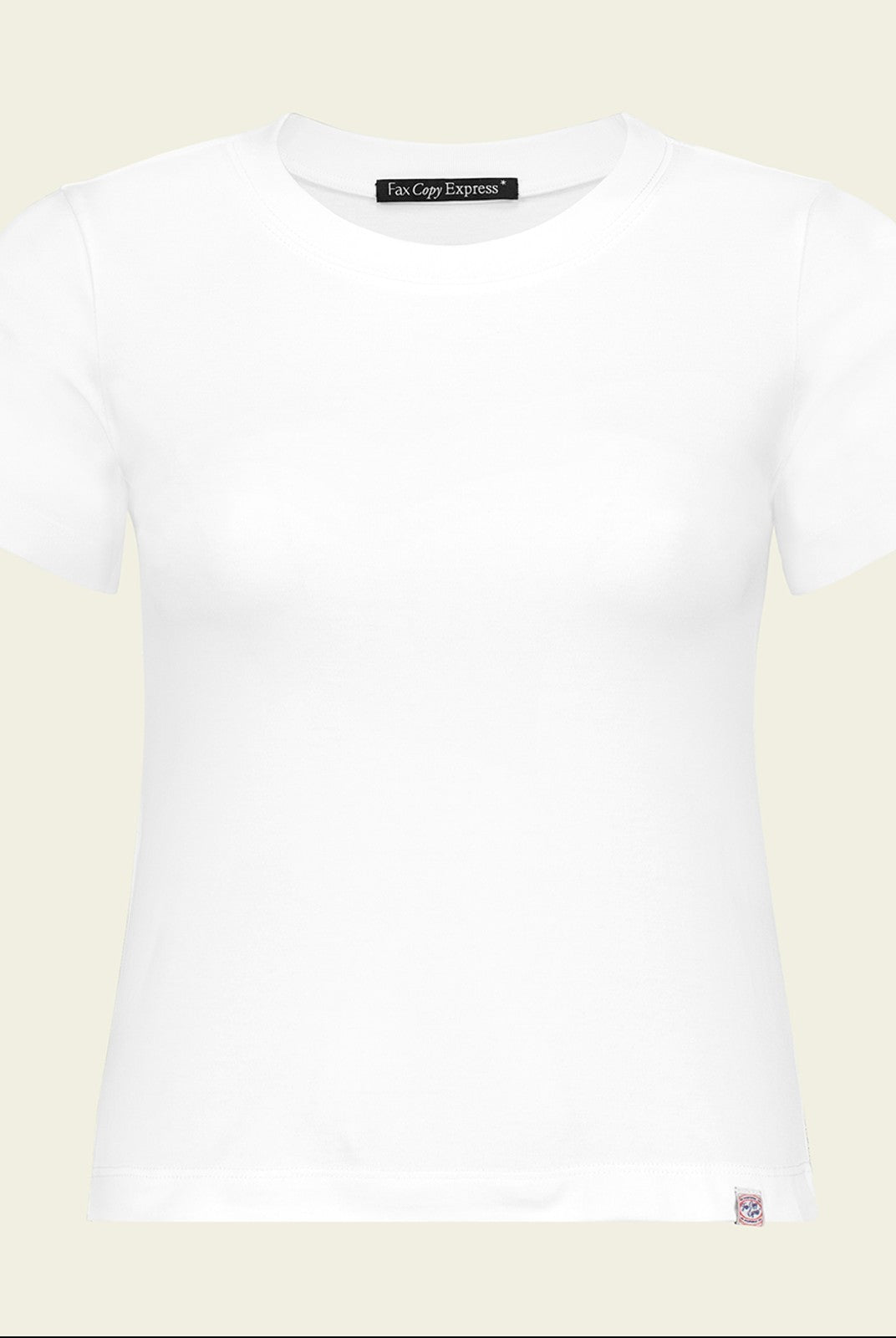 FaxCopyExpress Classic Cotton Logo T Shirt in White