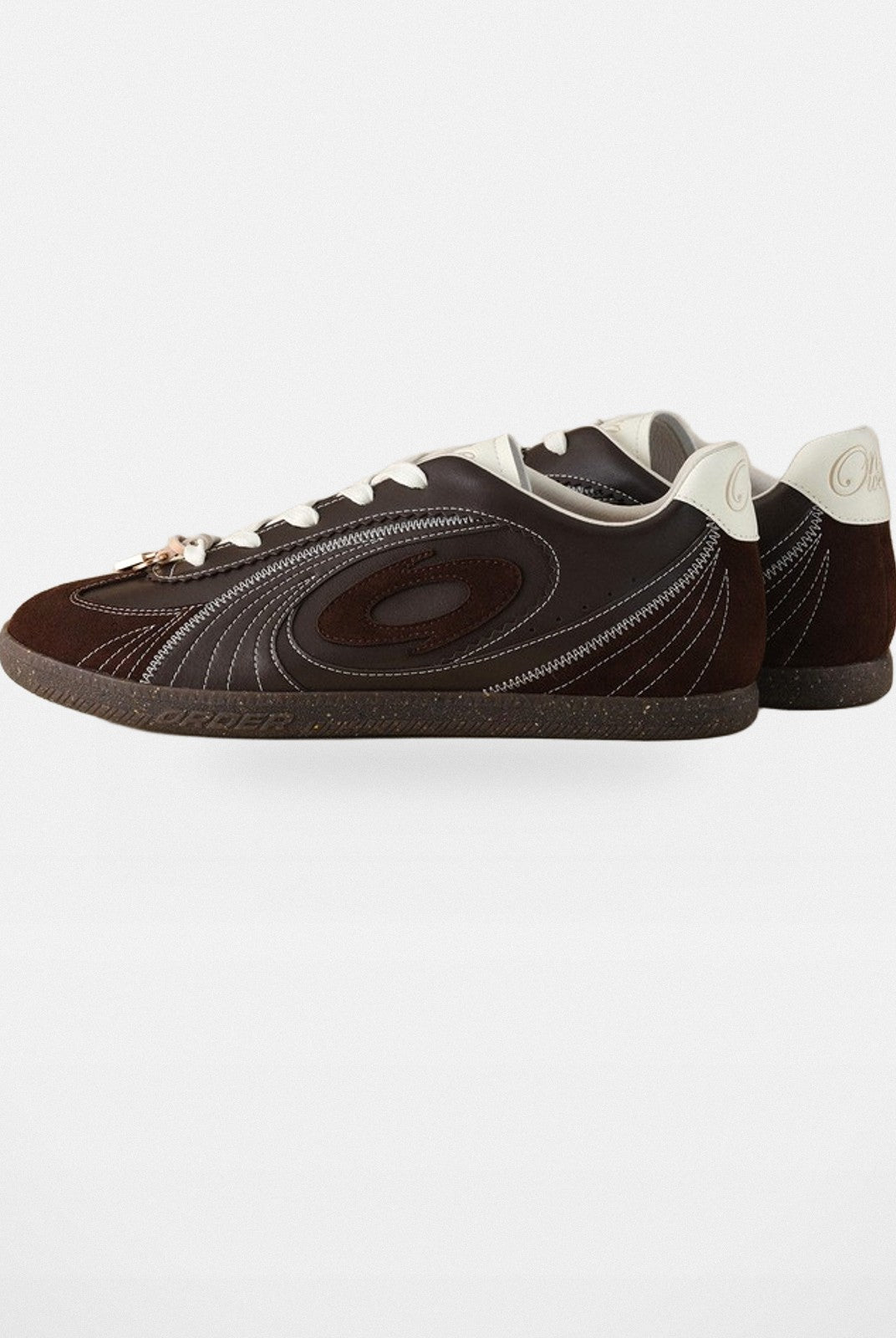 OLDORDER Dark Brown German Army Trainers in Brown