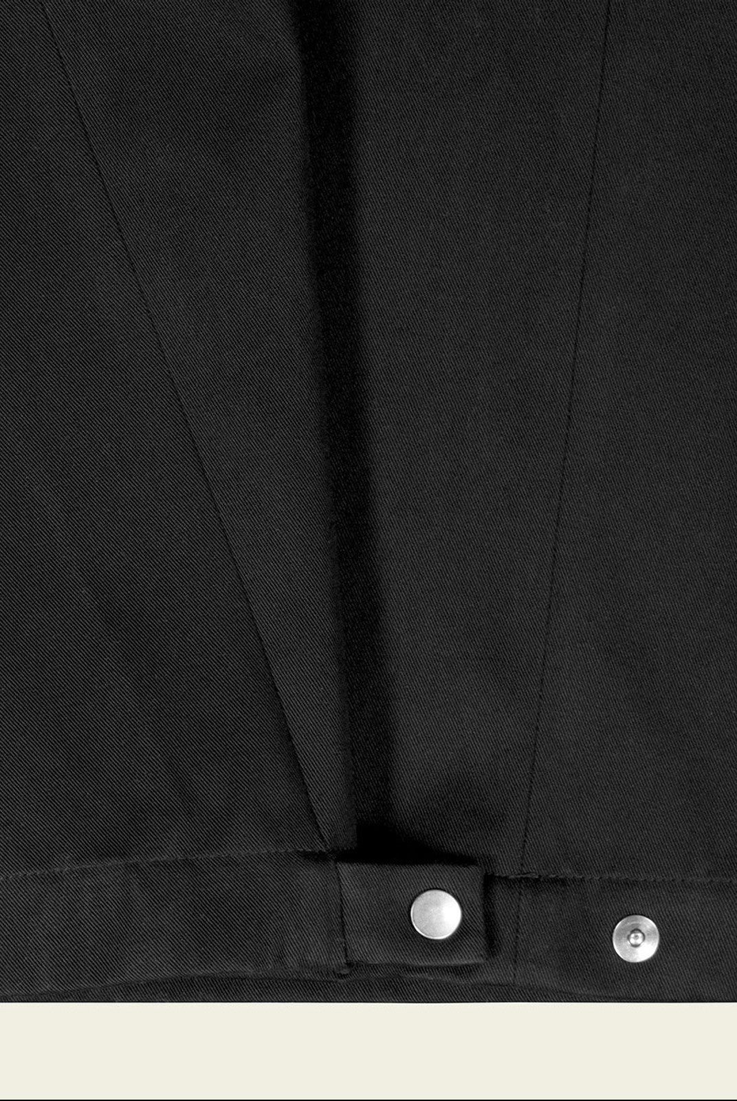 FaxCopyExpress Harmony Cinch Hem Cotton Trousers in Black - Detail
