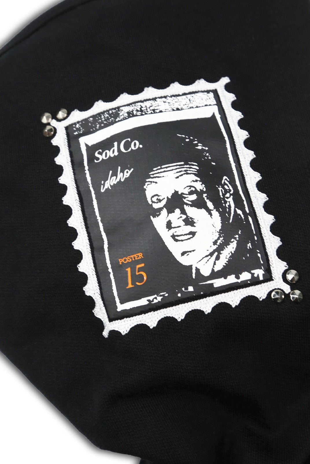 SOD Narcoleptic Hooded Bomber Jacket in Black - Detail