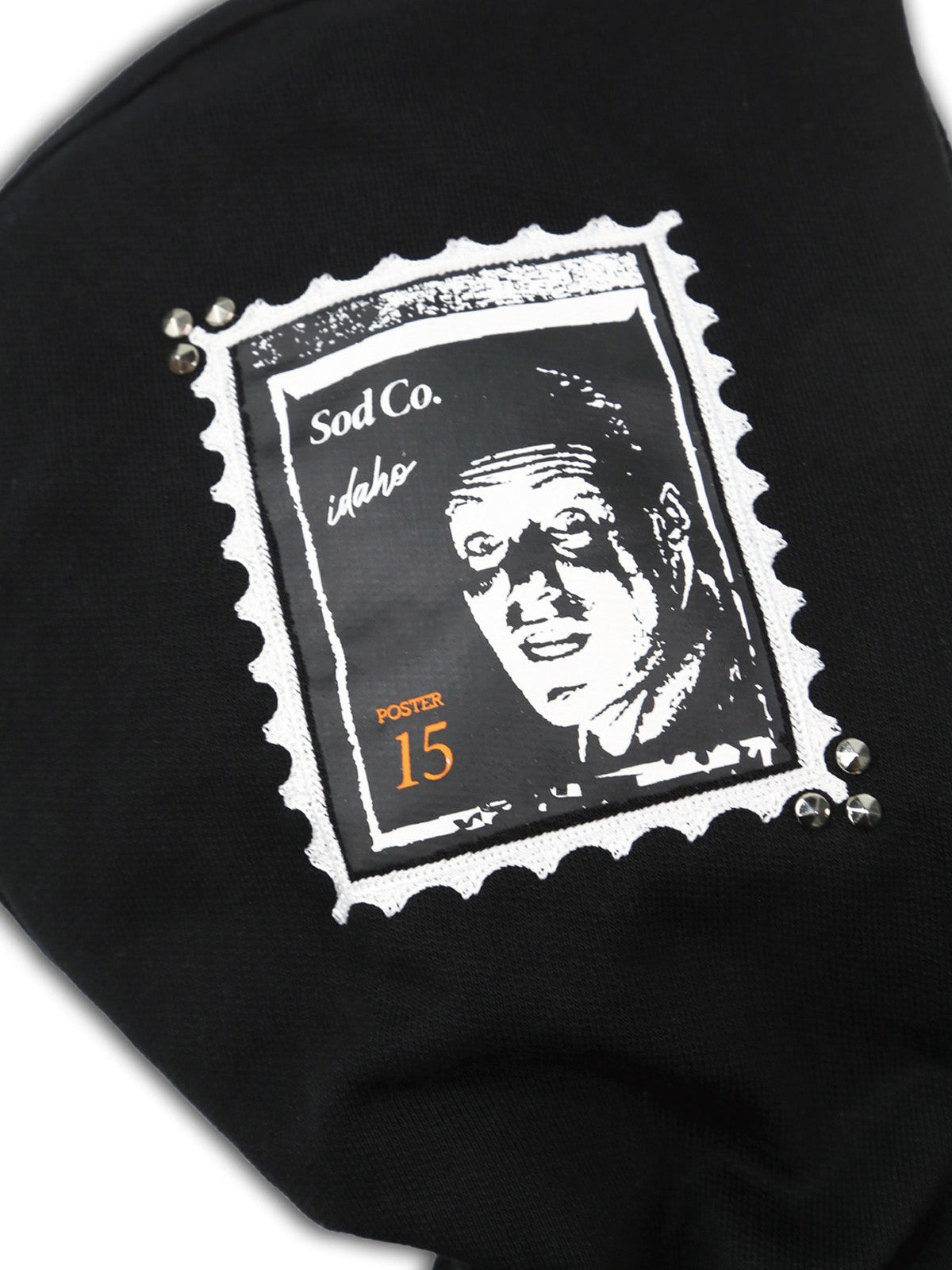 SOD Narcoleptic Hooded Bomber Jacket in Black - Detail