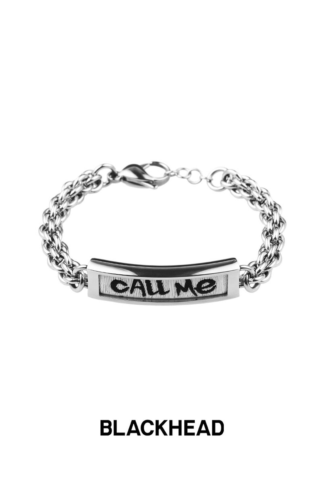 BLACKHEAD Call Me Steel Cuban Chain Bracelet in Silver