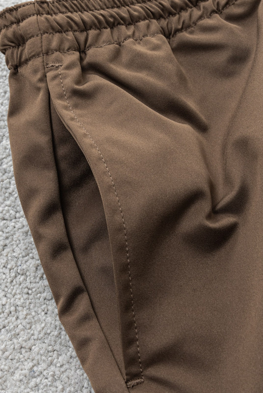 SOD High Density Twill Joggers in Brown - Detail
