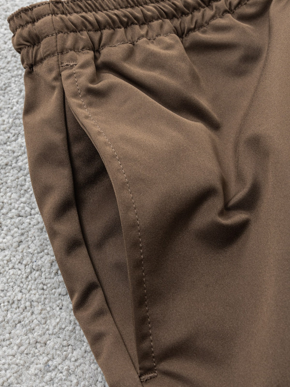 SOD High Density Twill Joggers in Brown - Detail