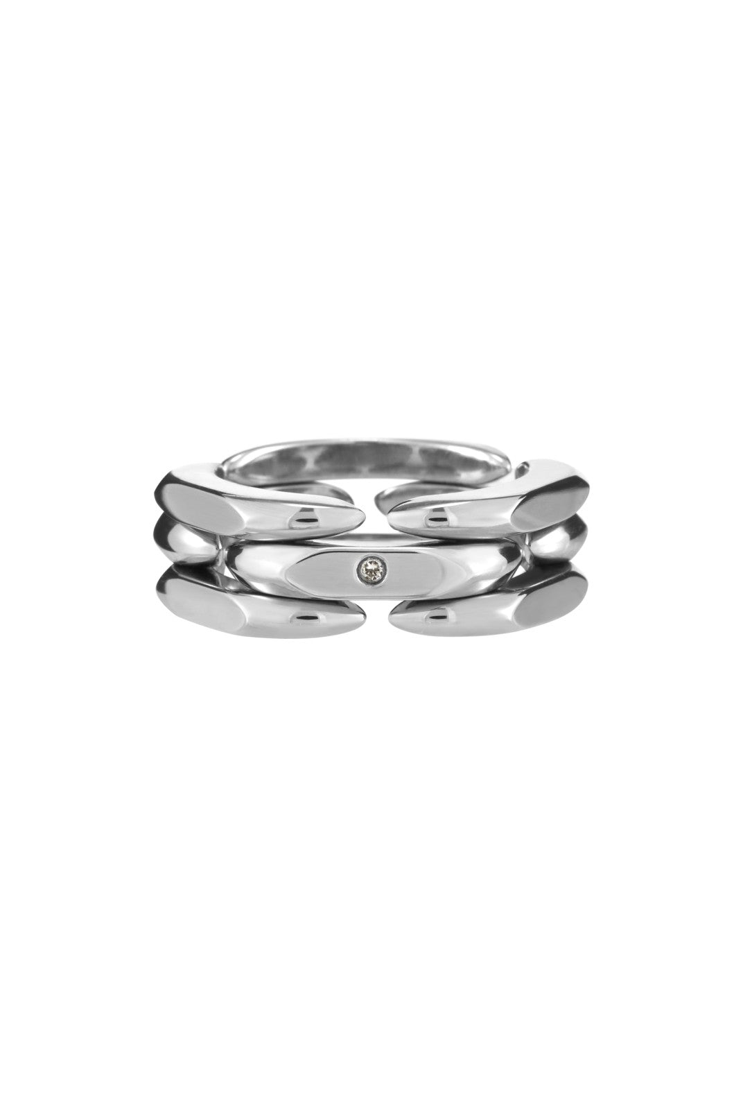 BLACKHEAD Convertible Structural Steel Ring in Silver (Silver)