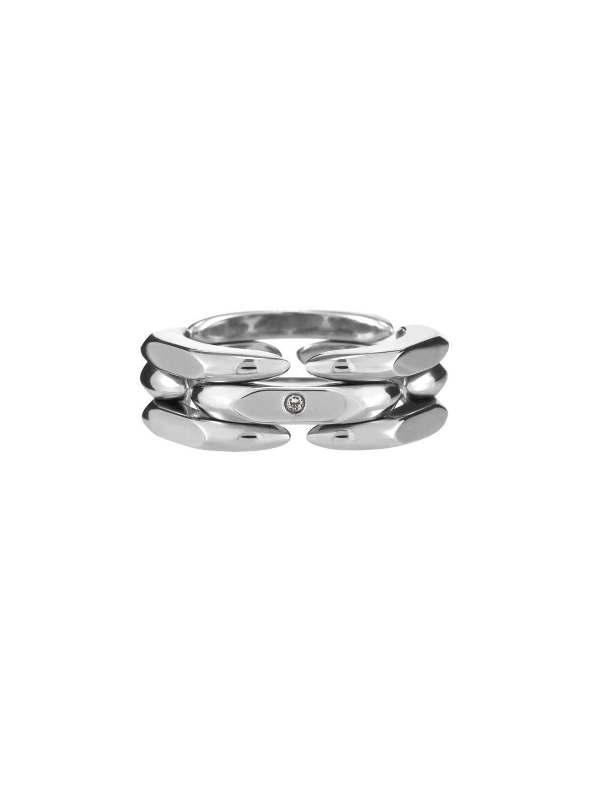 BLACKHEAD Convertible Structural Steel Ring in Silver (Silver)