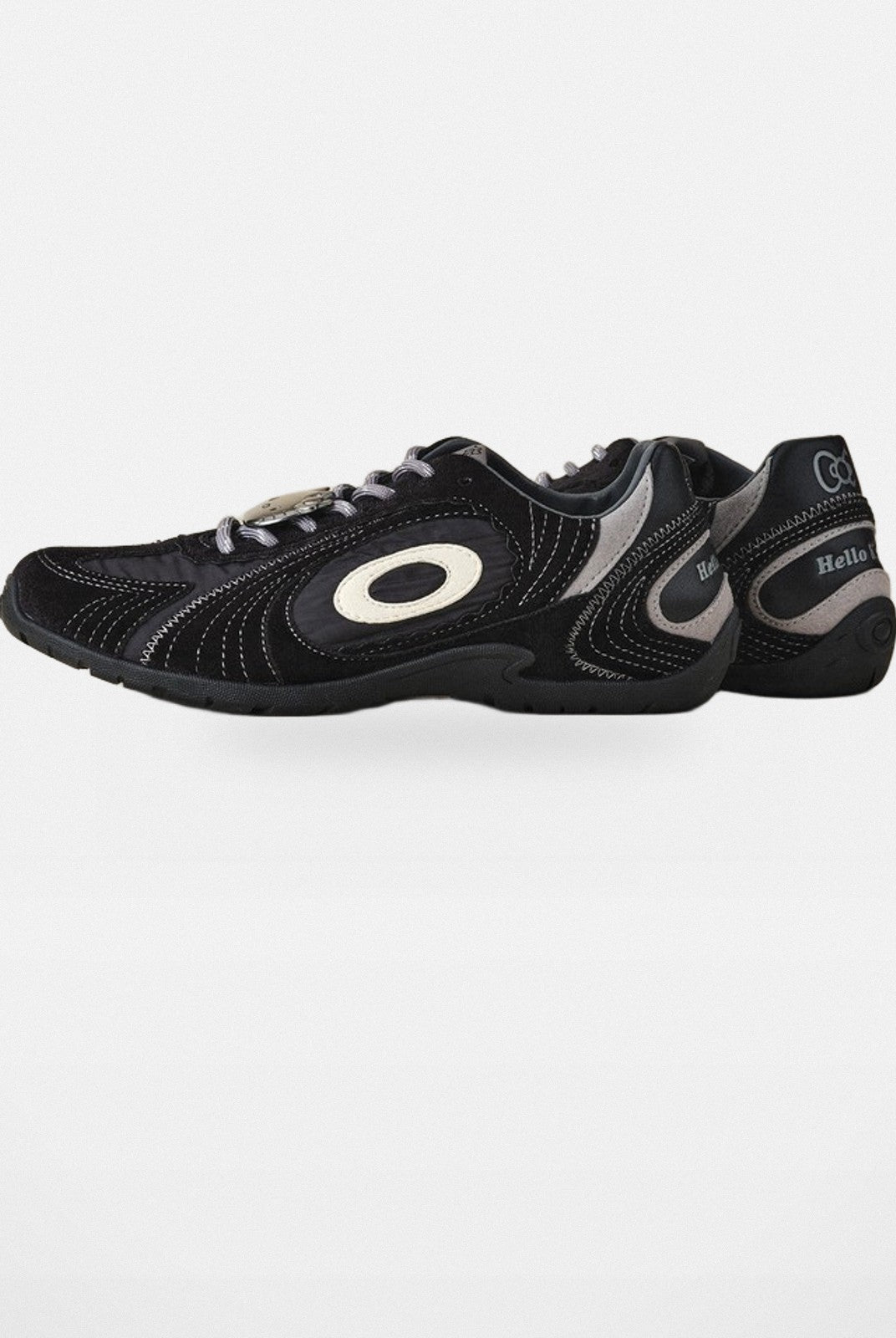 OLDORDER Hello Kitty Velvet GAT Sneakers in Black