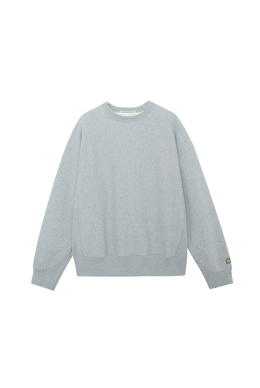 USAGE Reversible Cotton Crewneck Sweatshirt in Heather Gray