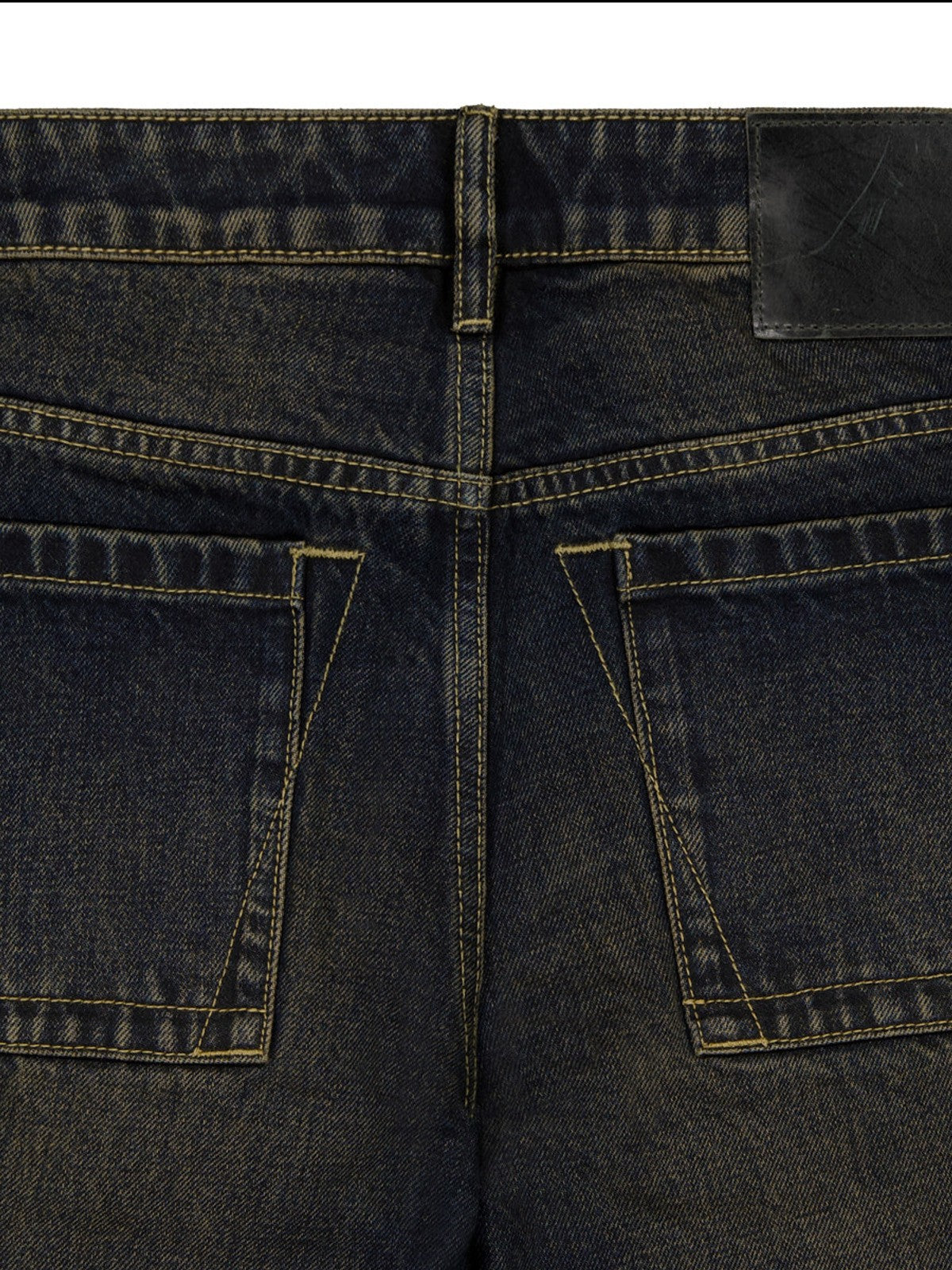 FaxCopyExpress Basic 2 Distressed Wide Leg Jeans in Black - Detail