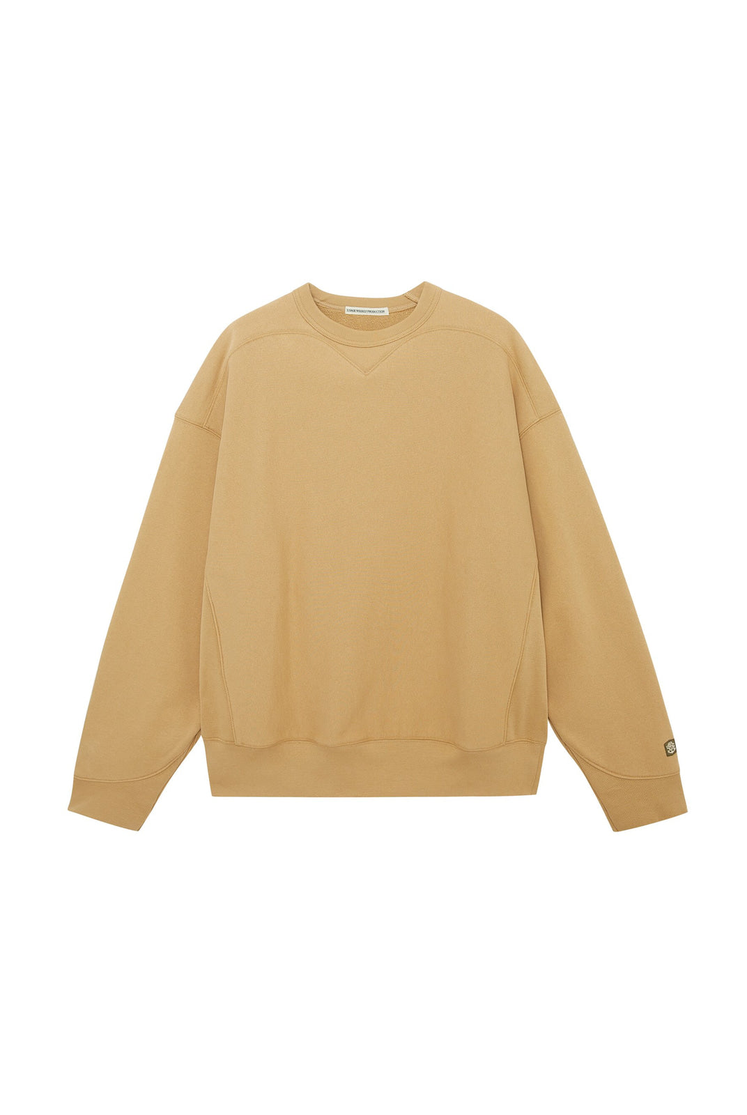 USAGE Reversible Cotton Crewneck Sweatshirt in Beige