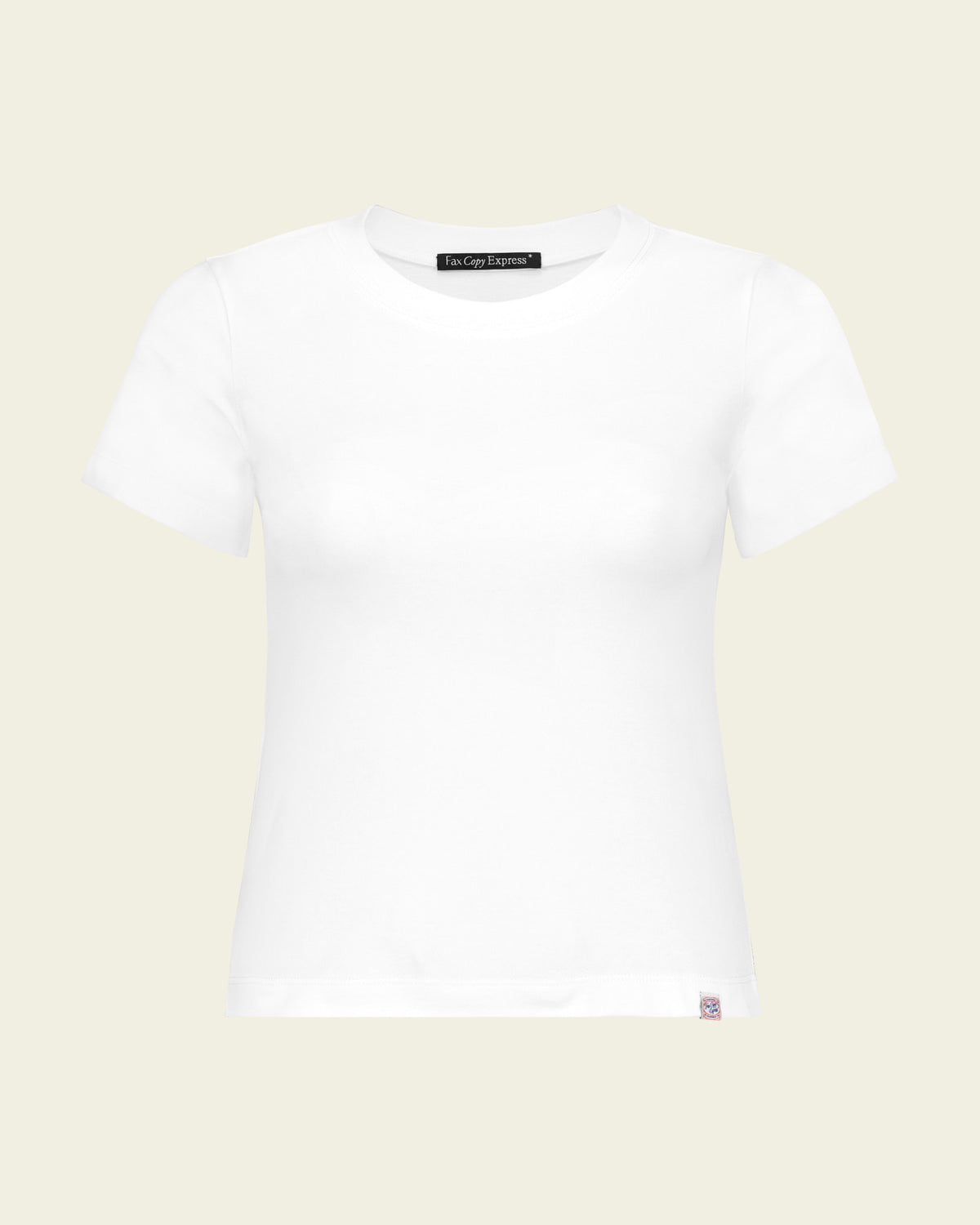 FaxCopyExpress Classic Cotton Logo T Shirt in White