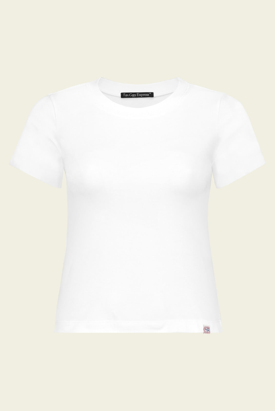 FaxCopyExpress Classic Cotton Logo T Shirt in White