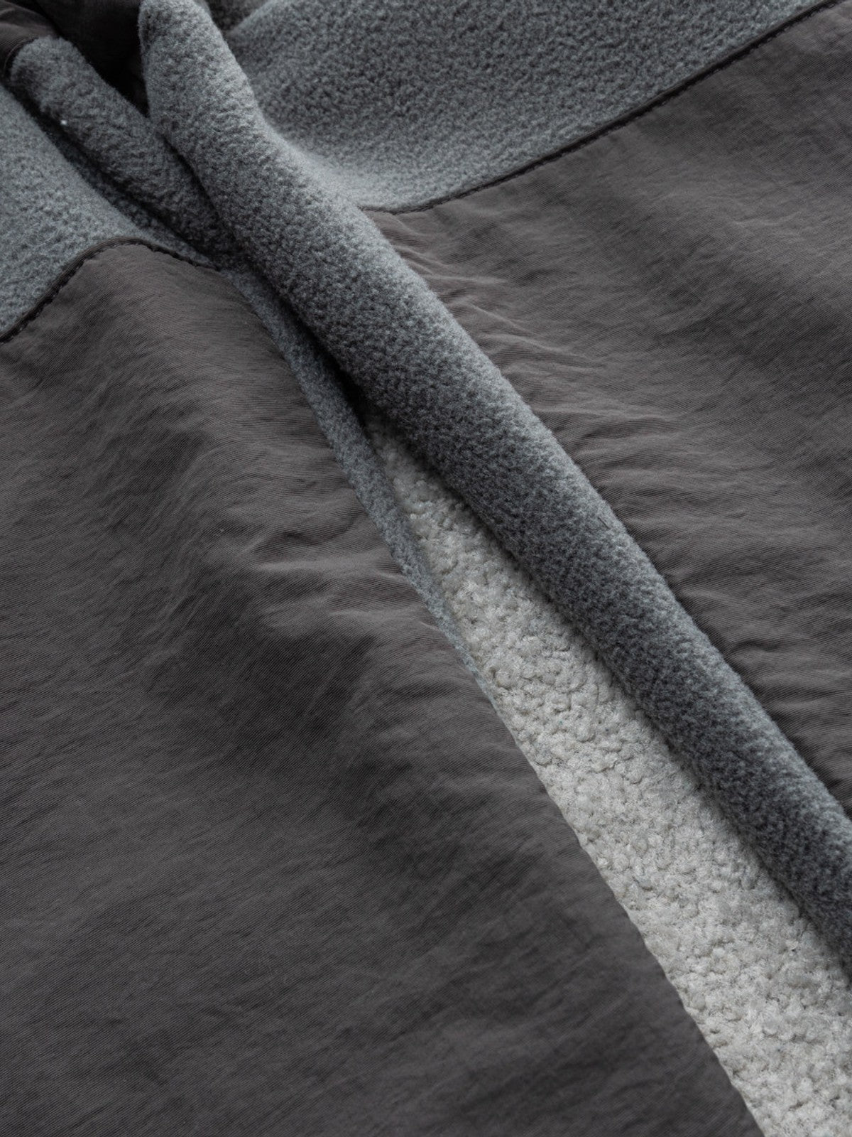 SOD Paneled Polar Fleece Climbing Pants in Gray - Detail