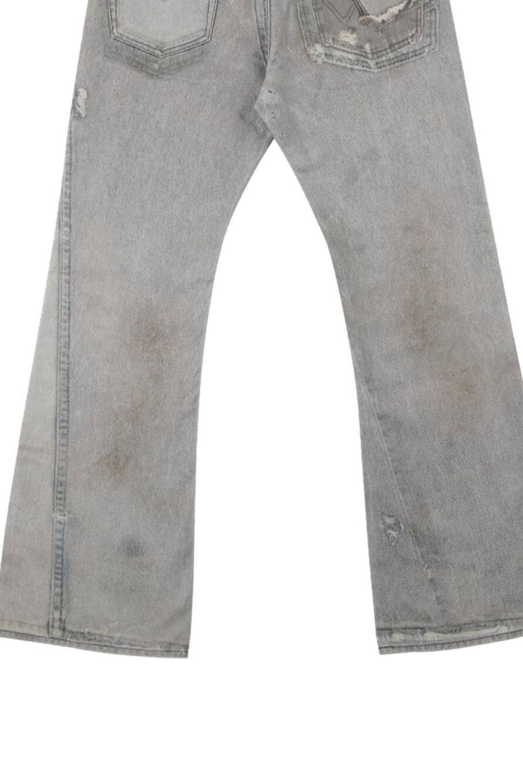SOD Digital Stain Micro Flare Jeans in Gray