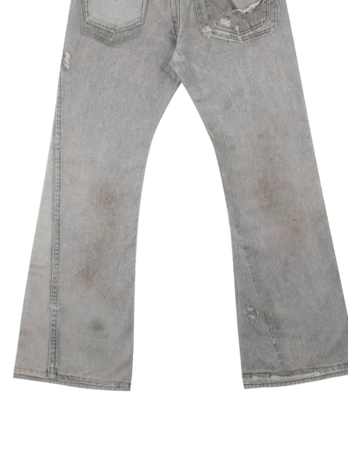 SOD Digital Stain Micro Flare Jeans in Gray