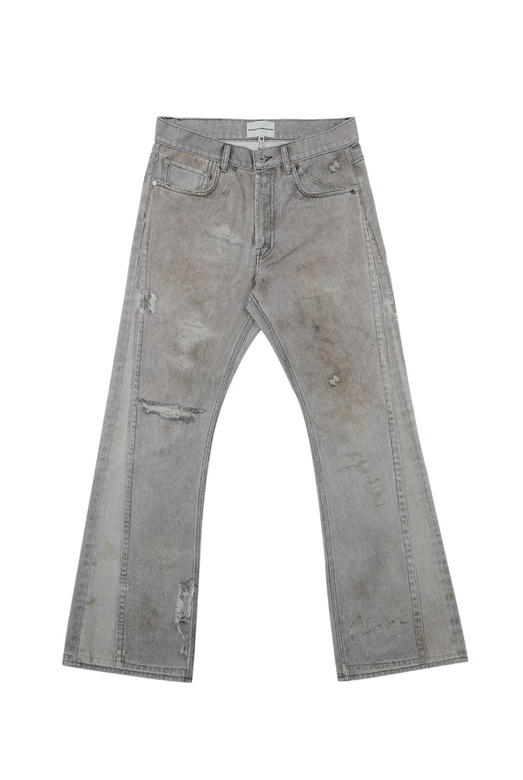 SOD Digital Stain Micro Flare Jeans in Gray