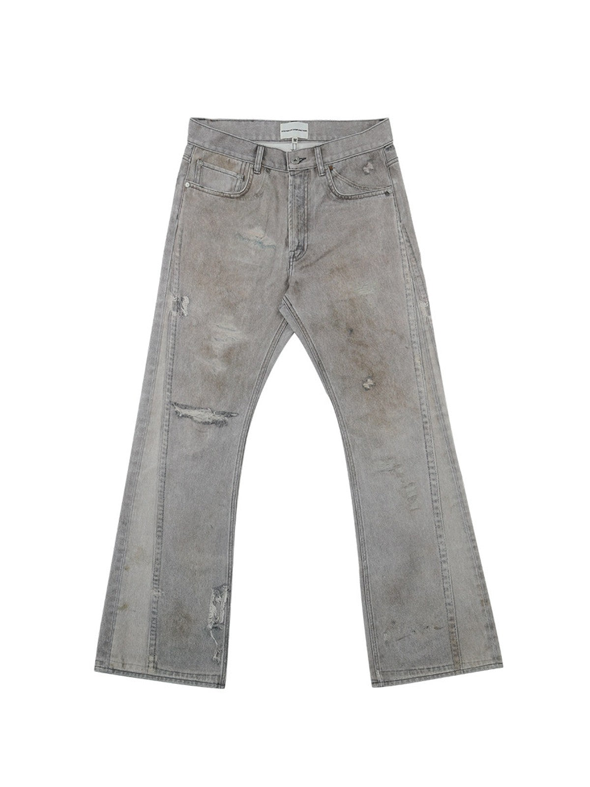 SOD Digital Stain Micro Flare Jeans in Gray