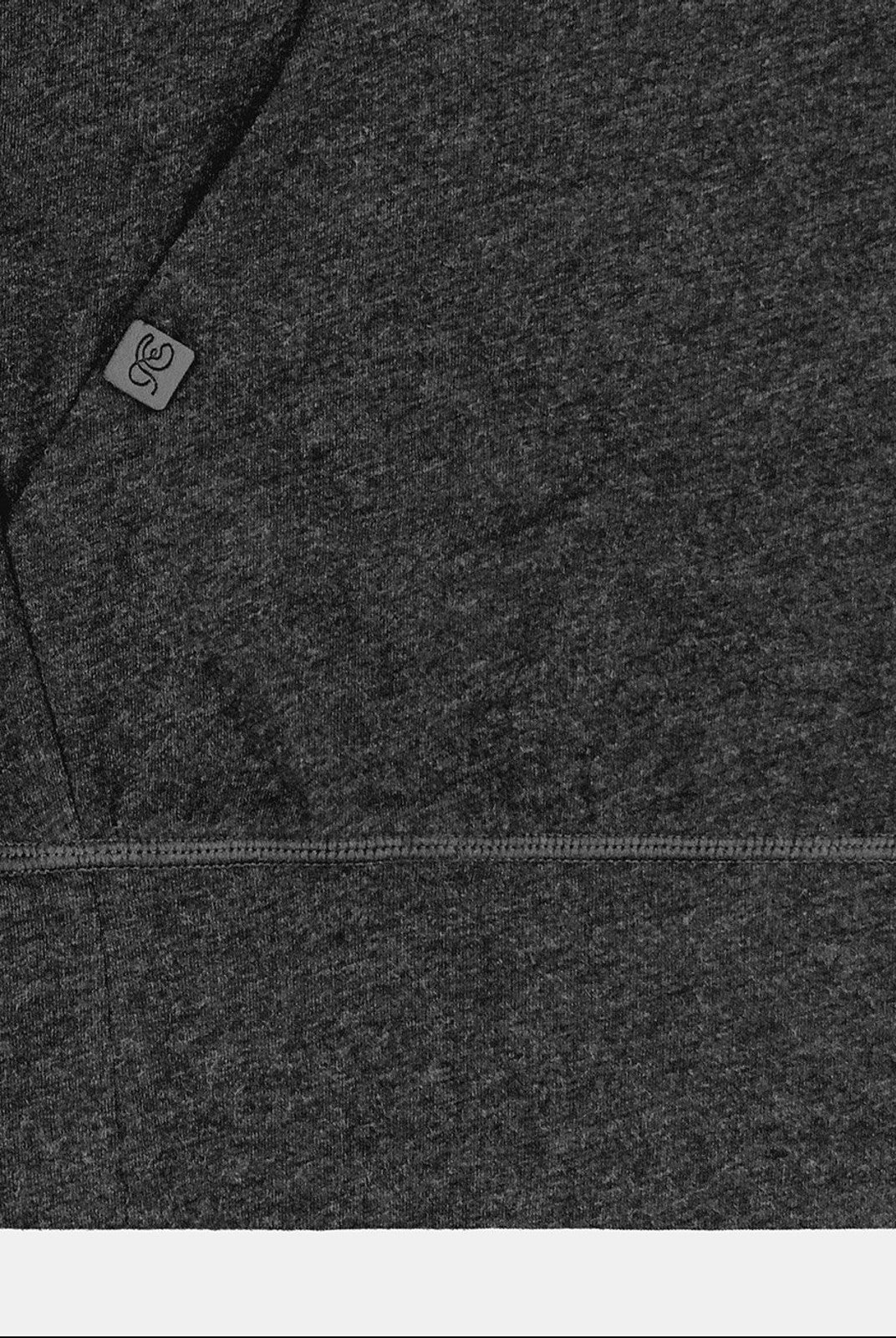 FaxCopyExpress Soft Cotton Blend Zip Up Hoodie in Gray - Detail