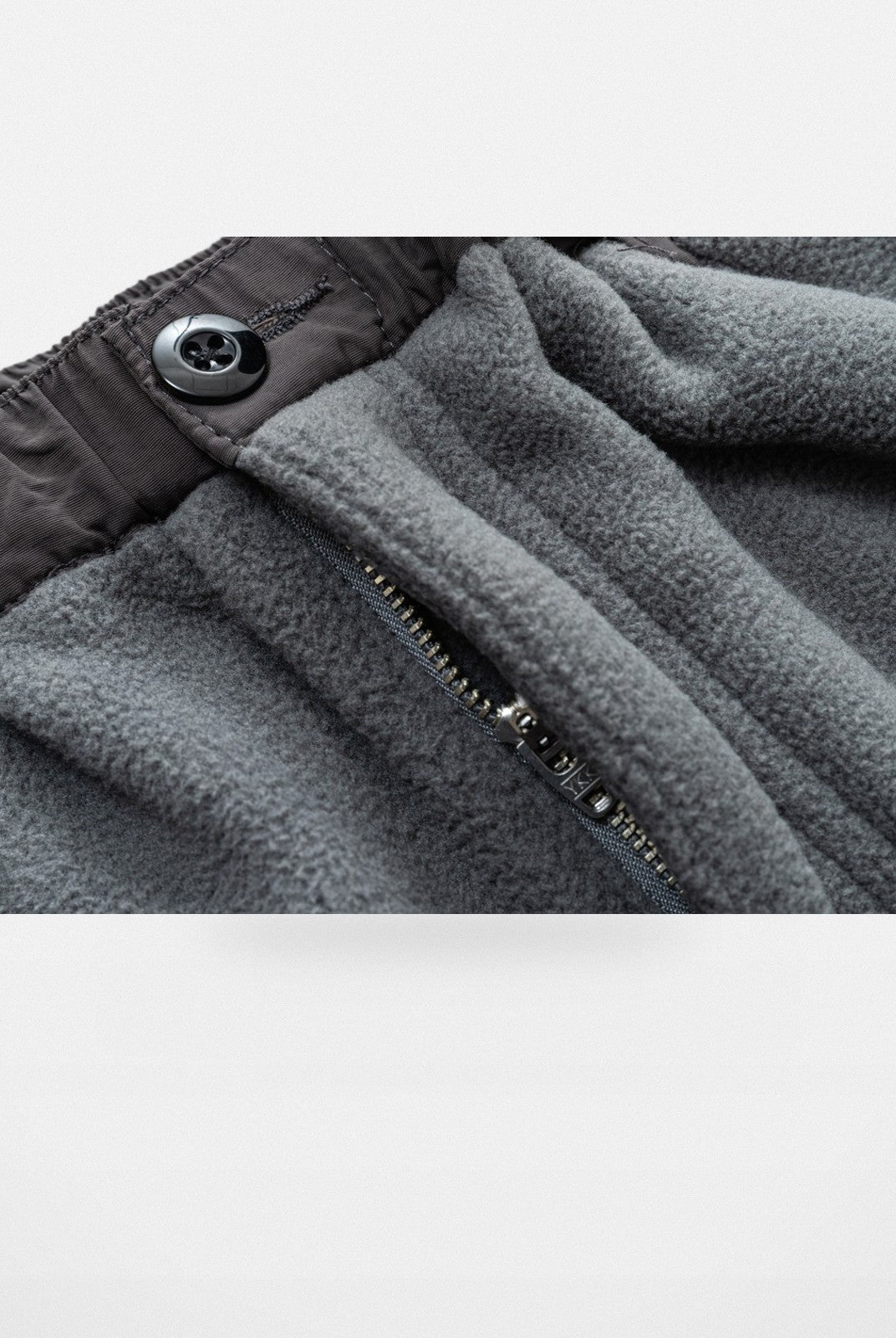 SOD Paneled Polar Fleece Climbing Pants in Gray - Detail