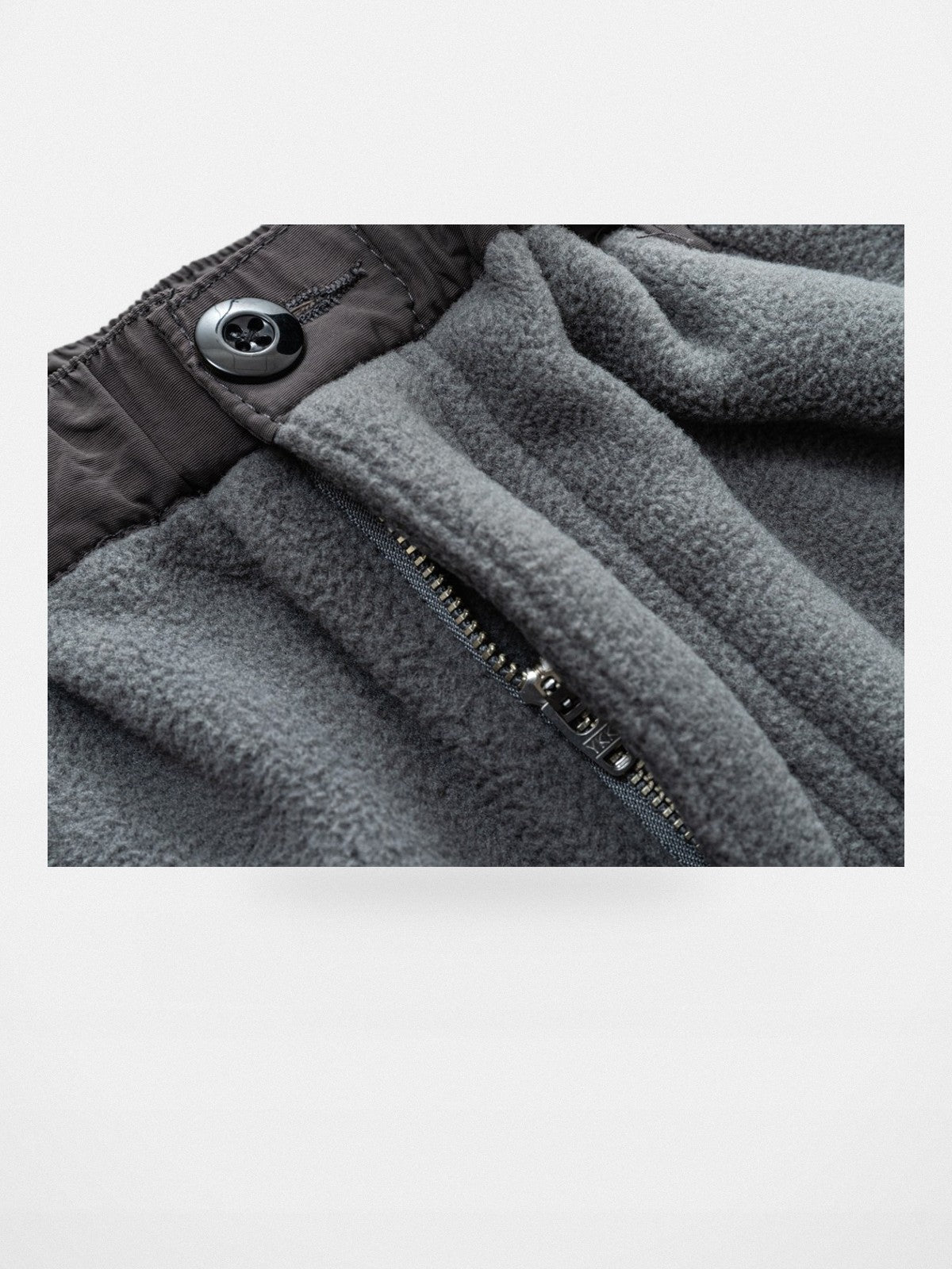SOD Paneled Polar Fleece Climbing Pants in Gray - Detail