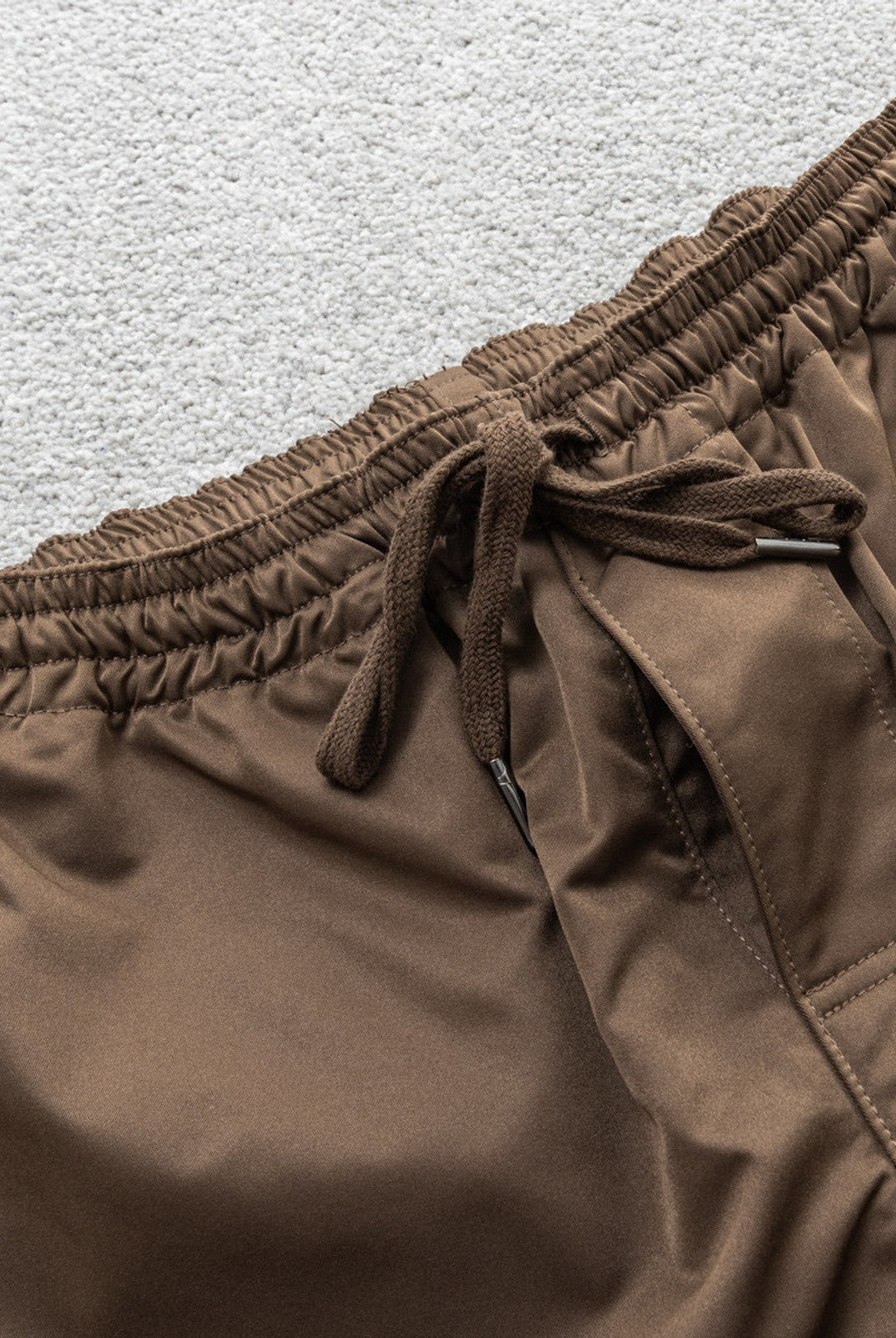 SOD High Density Twill Joggers in Brown - Detail