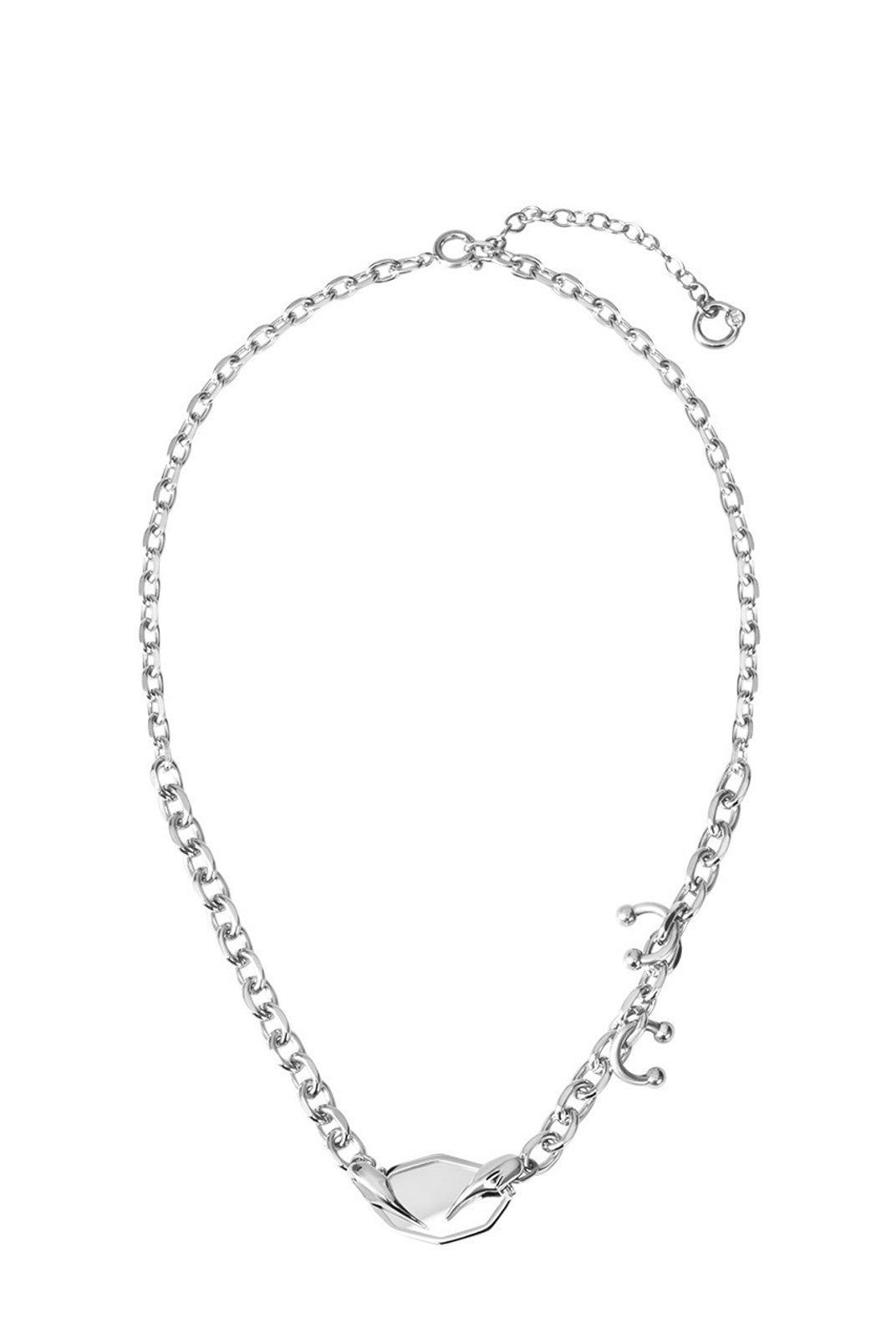 BLACKHEAD Panic Mirror Pendant Necklace in Silver