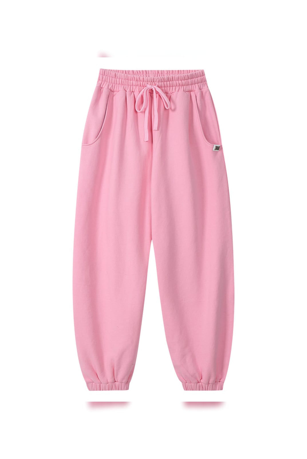 MEDM Cotton Drawstring Sweatpants in Pink