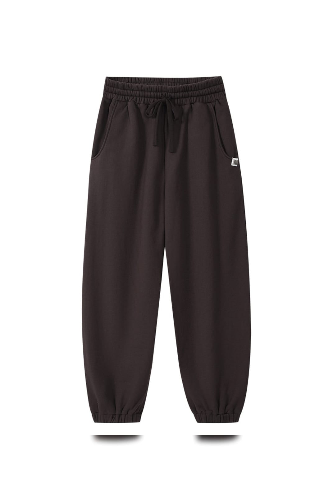 MEDM Cotton Drawstring Sweatpants in Brown