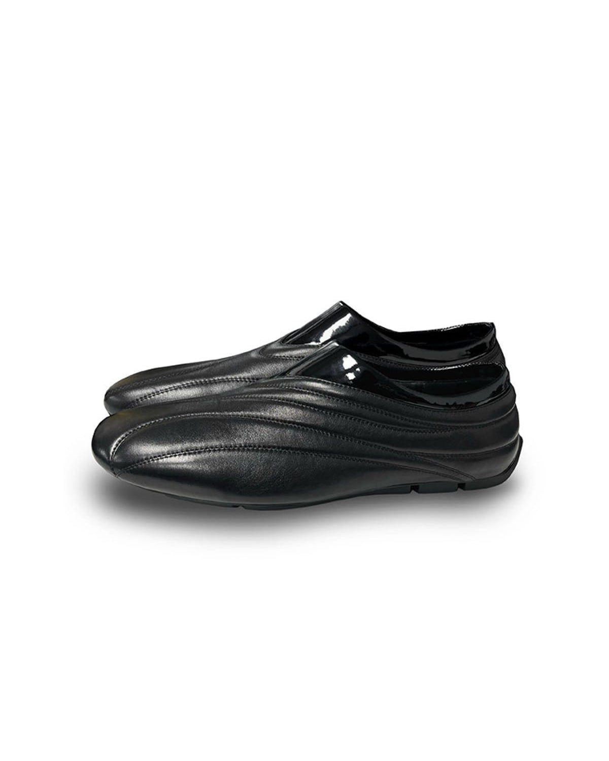 JCAESAR STUDIO Quilted Calfskin Racing Sneakers in Black