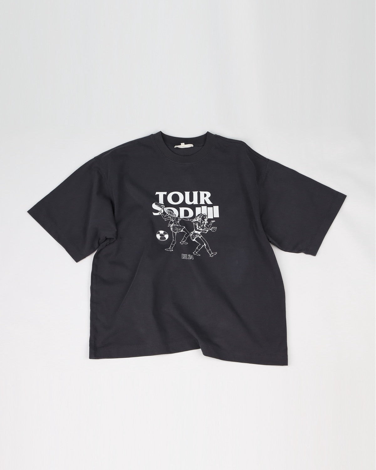 SOD Vintage Wash Tour Graphic T Shirt in Gray