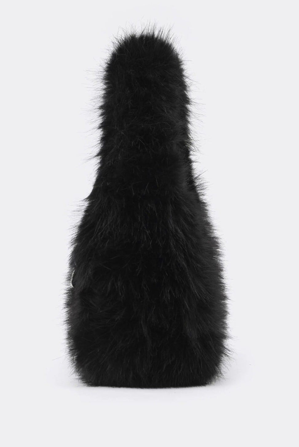 SMFK Plush Mini Handbag in Black