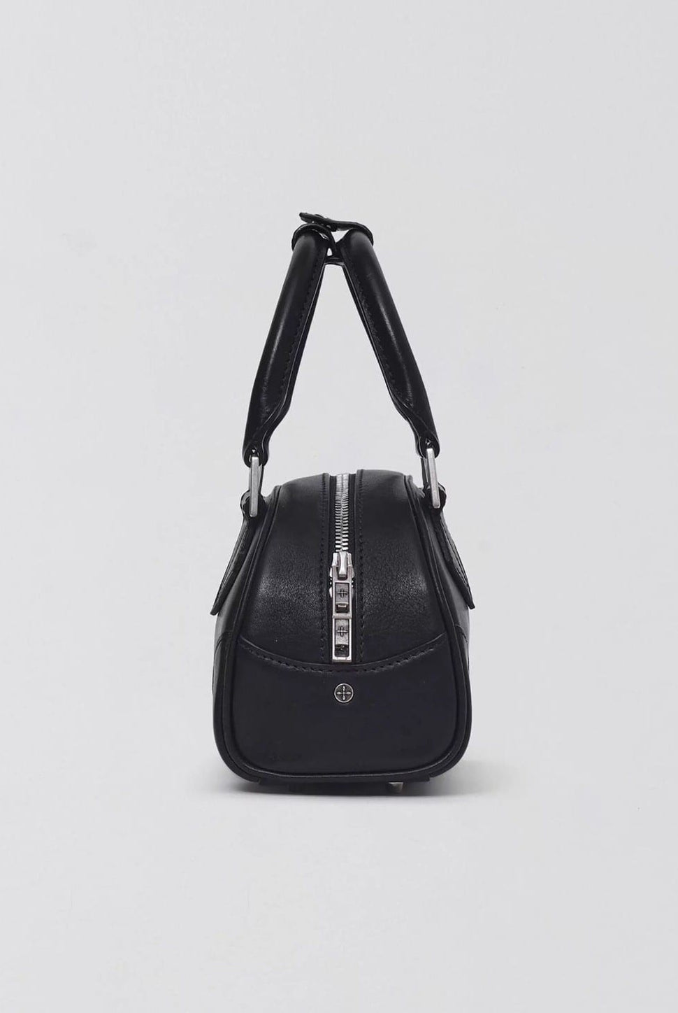 SMFK Phantom Leather Top Handle Bag in Black