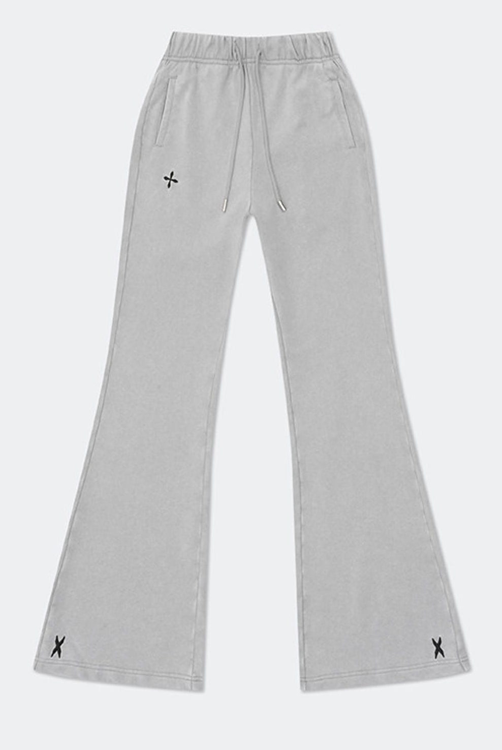 SMFK Cotton Flared Sweatpants in Gray