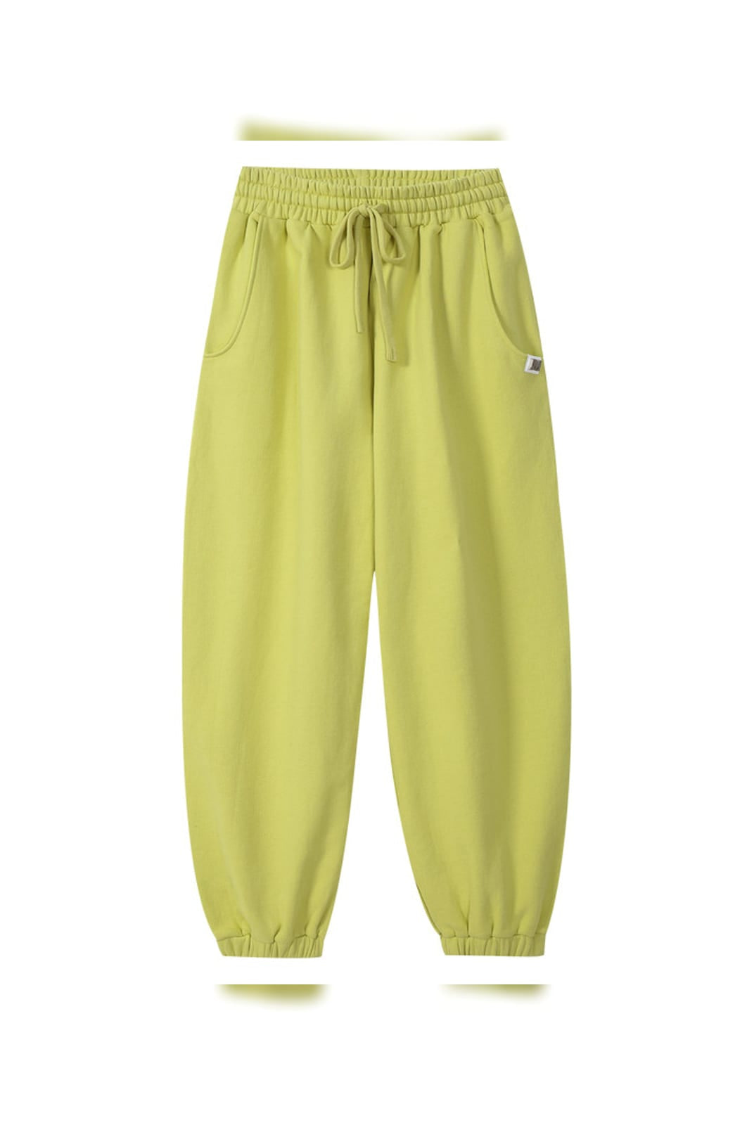 MEDM Cotton Drawstring Sweatpants in Green