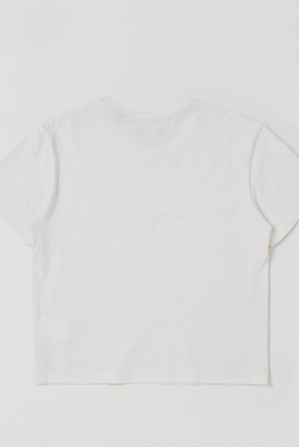 SMFK Washed Cross Graphic Cotton T Shirt in White