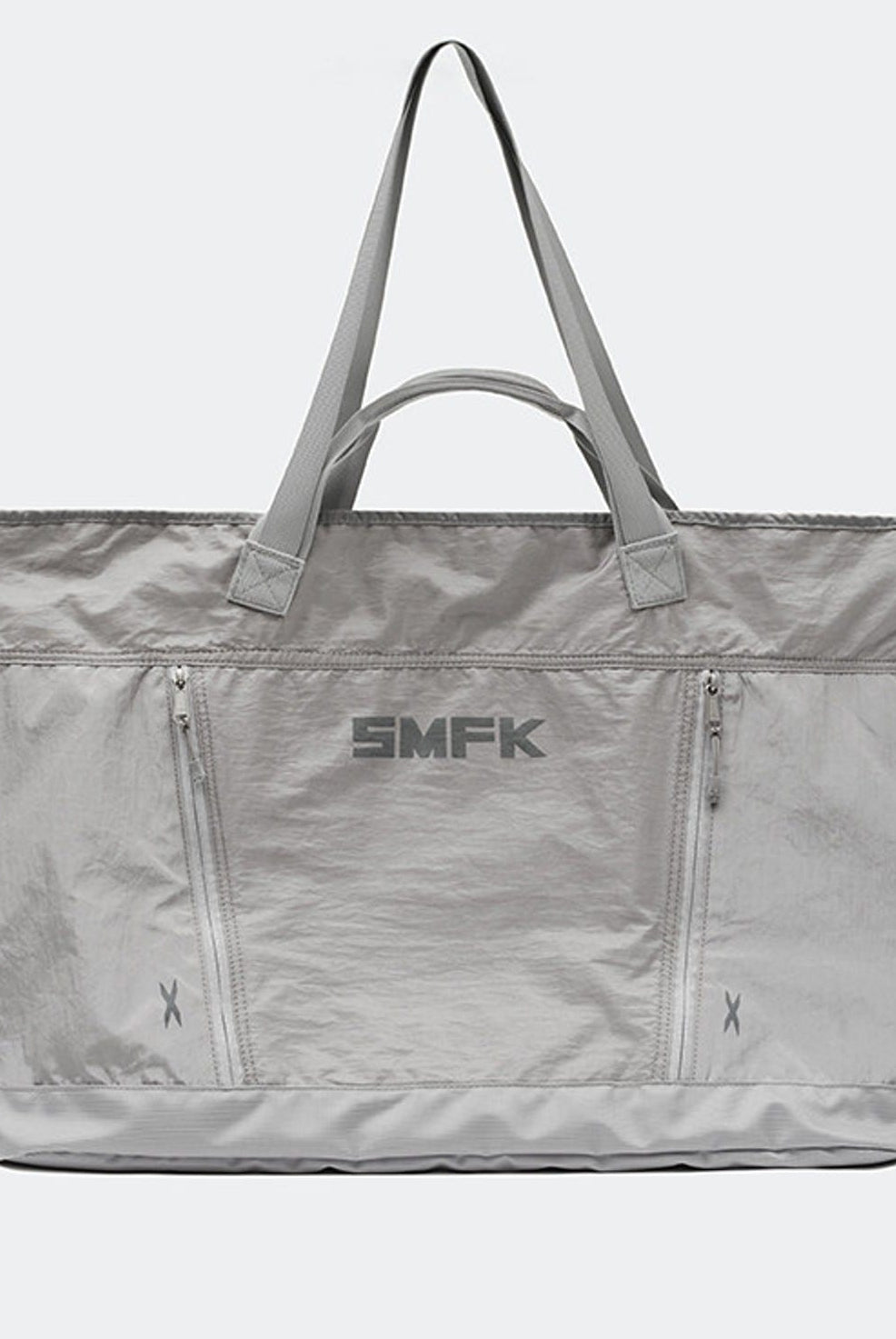 SMFK Large Polyamide Fitness Bag in Gray
