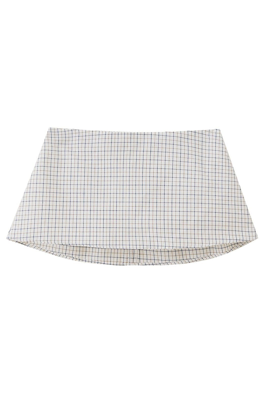 SweetChilling Gingham Plaid Mini Skirt in Beige
