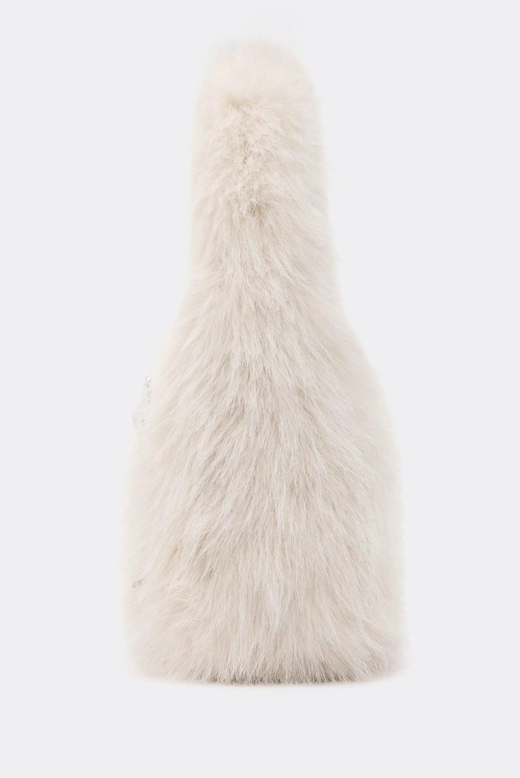 SMFK Plush Mini Handbag in White
