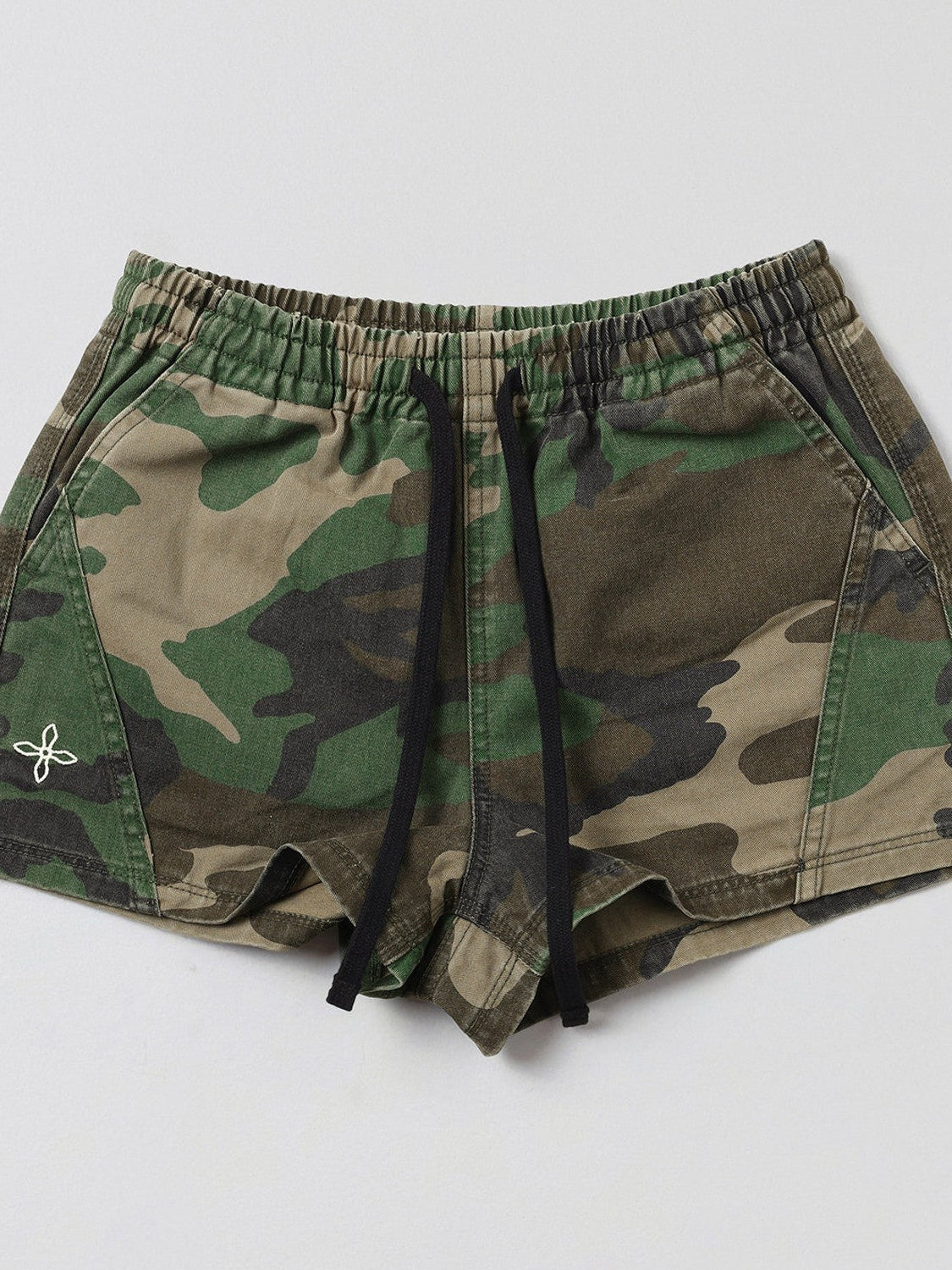 SMFK Cotton Blend Cargo Shorts in Green