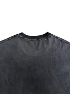 UNKNOWNWORLD Sun Faded Distressed Flag Print T Shirt in Black - Detail