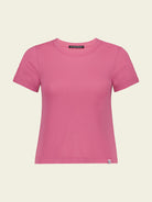 FaxCopyExpress Classic Cotton Logo T Shirt in Pink