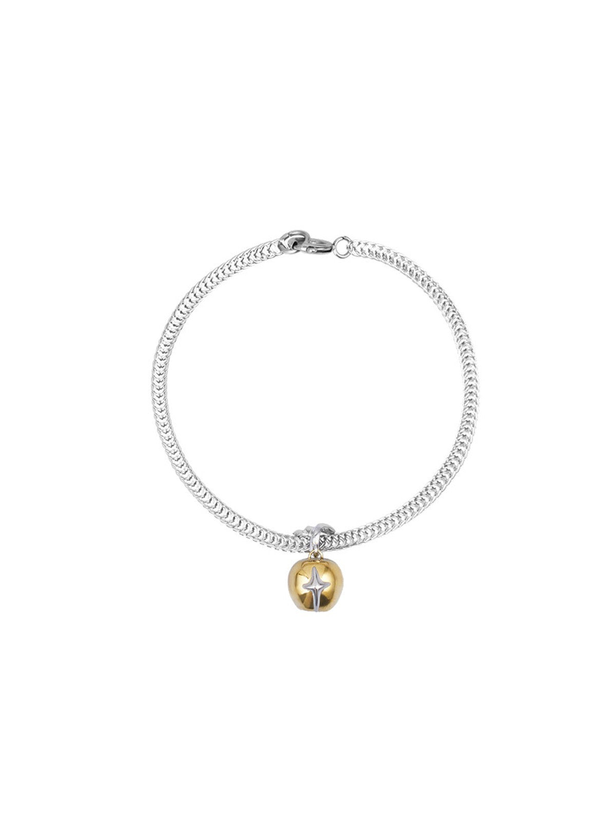BLACKHEAD Two Tone Star Pendant Bracelet in Silver